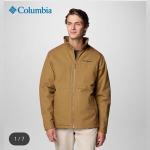 Columbia Men's Tan Zip-Front  Jacket